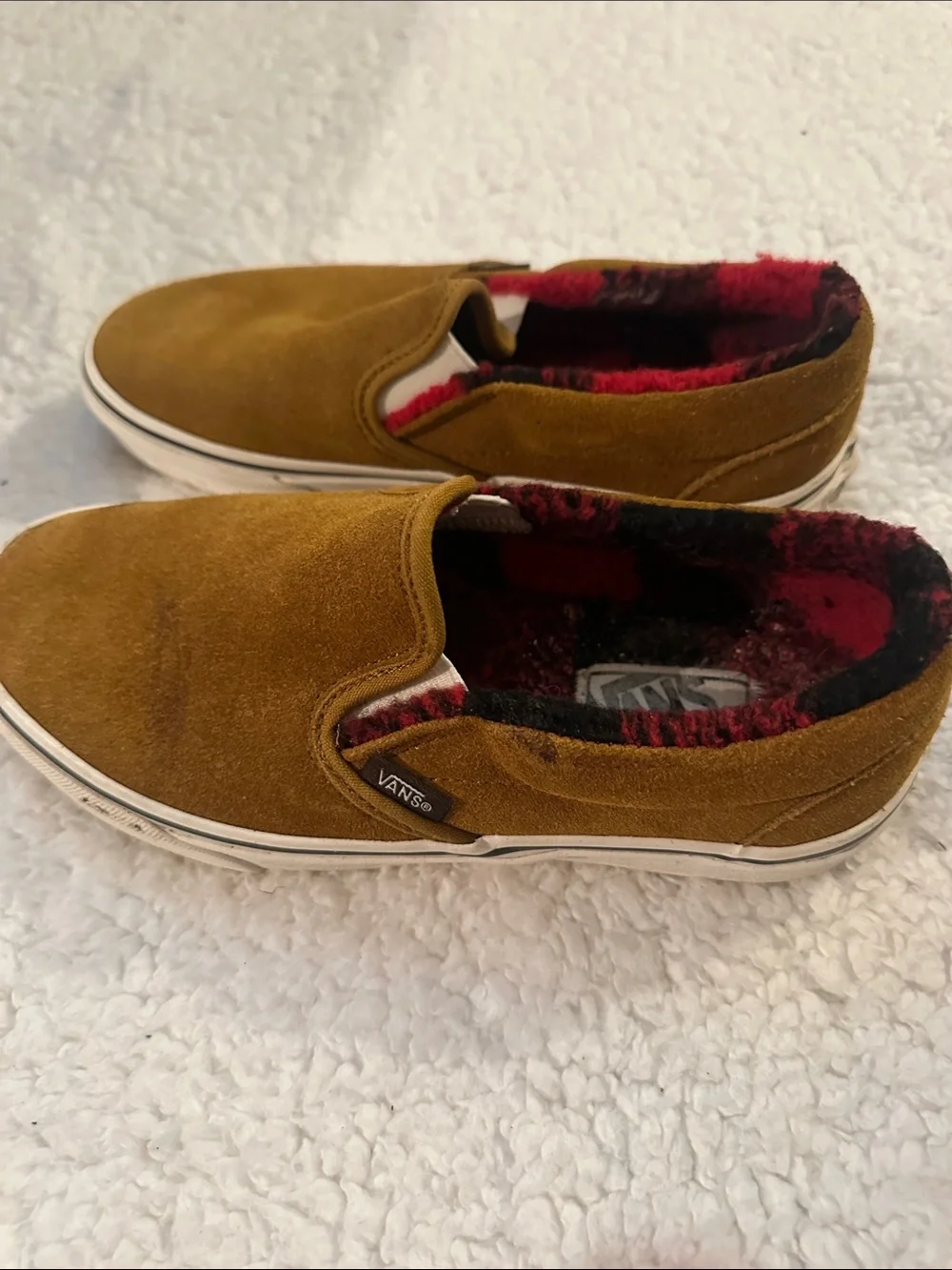 Vans Camel Suede Slip-On ‘Cozy Hug’